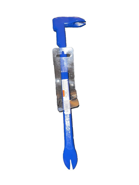 Vaughan 14 1/4" BEAR CLAW NAIL PULLER, 26 oz. – a blue plastic shovel with a handle