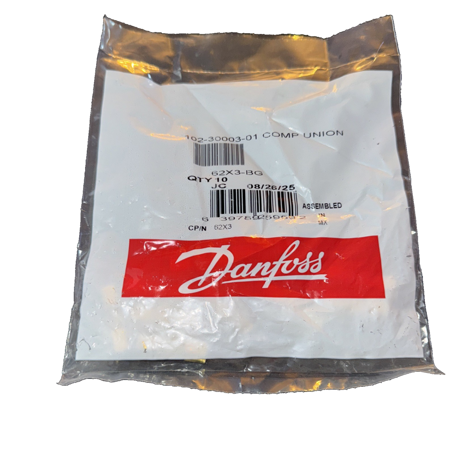 Weatherhead by Danfoss | 62X3 | Compression Brass Fitting 10 PCK