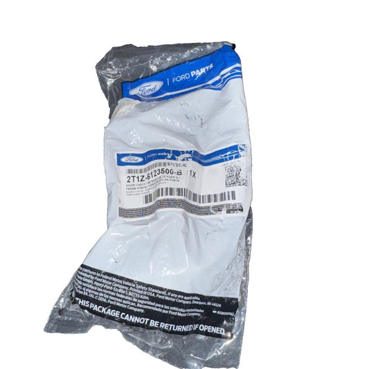 2010-2013 Ford Transit Connect Door Check - Genuine Ford (2T1Z-6123500-B) – a bag of white plastic bags with a blue handle