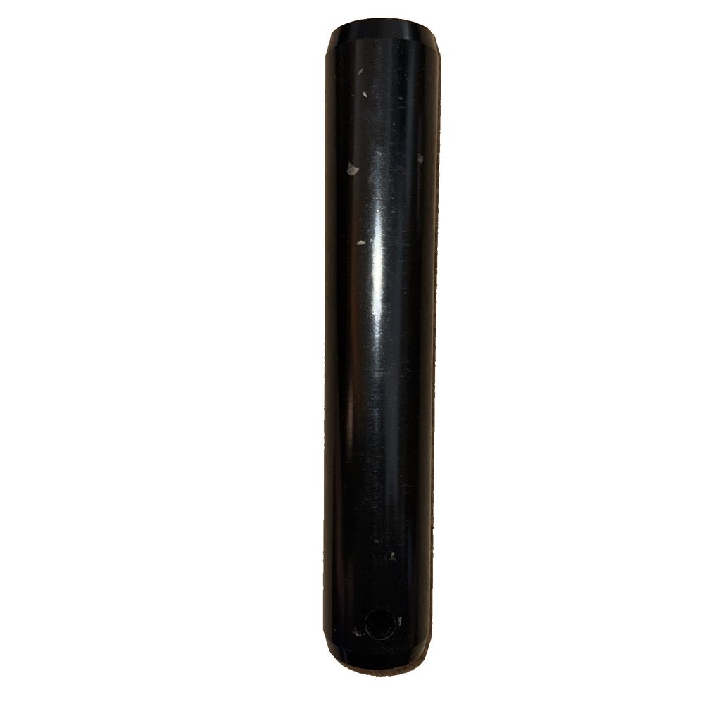Spare part 811/50536 Pin, pivot (JCB) – a black plastic tube with a white background