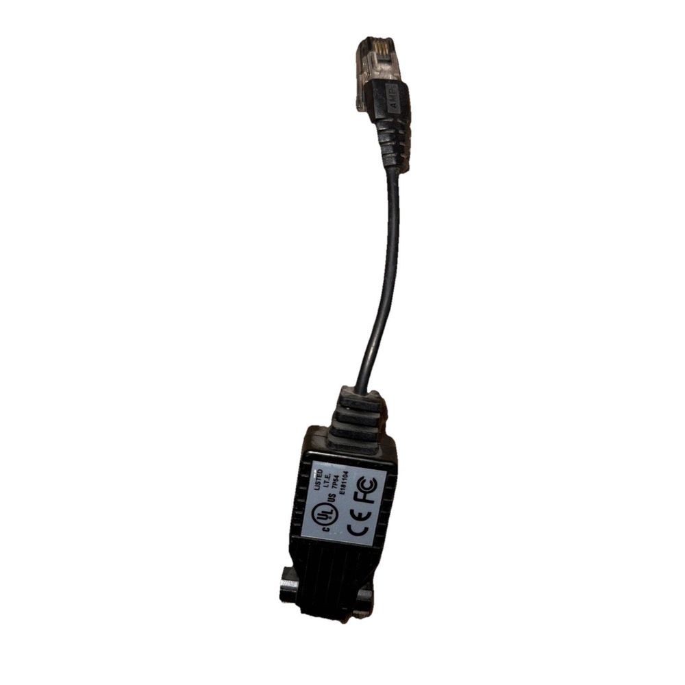 POSio 10K156 RS-232 Virtual Display Adapter Cable Dongle Interface POS Data, DaveyDooDeals – a black and white photo of a cable