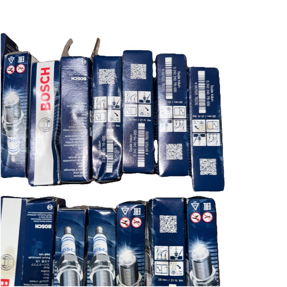Bosch 96319 Double Iridium Spark Plug, Up to 4X Longer Life Lot of 19 – a set of three different types of toothbrushs