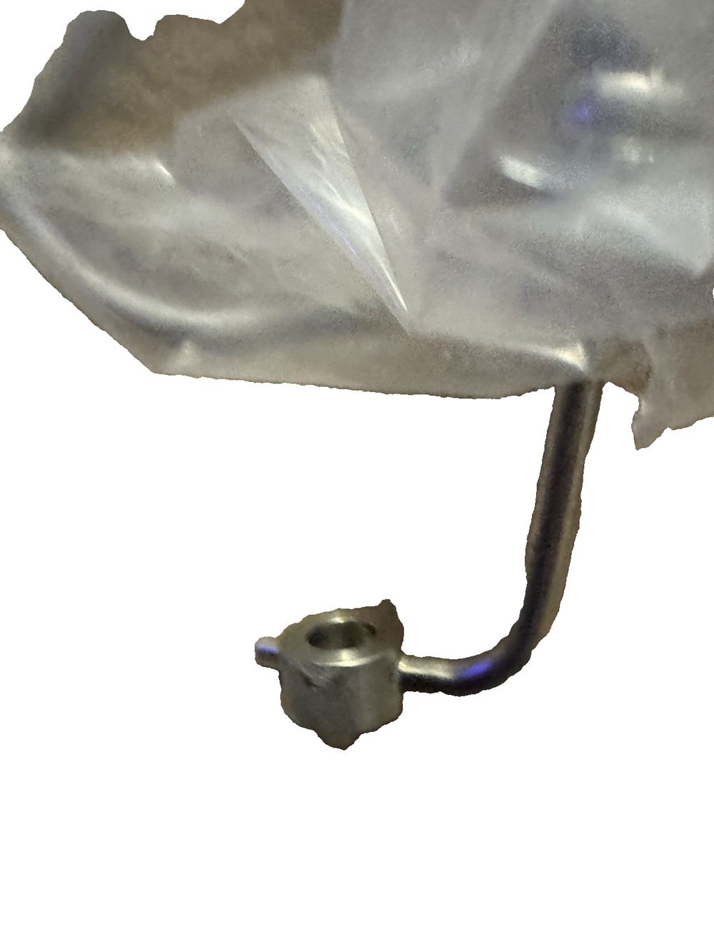 Sunsong 3402246 Power Steering Pressure Hose Assembly (Nissan), Sunsong North America – a metal object with a metal handle