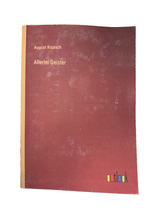 Allerlei Geister By August Kopisch, DaveyDooDeals – an old book with the title ' aujahe '