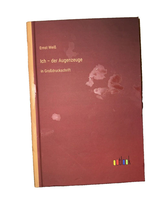 Ich - der Augenzeuge: in Grodruckschrift, DaveyDooDeals – a book with a red cover and a yellow title