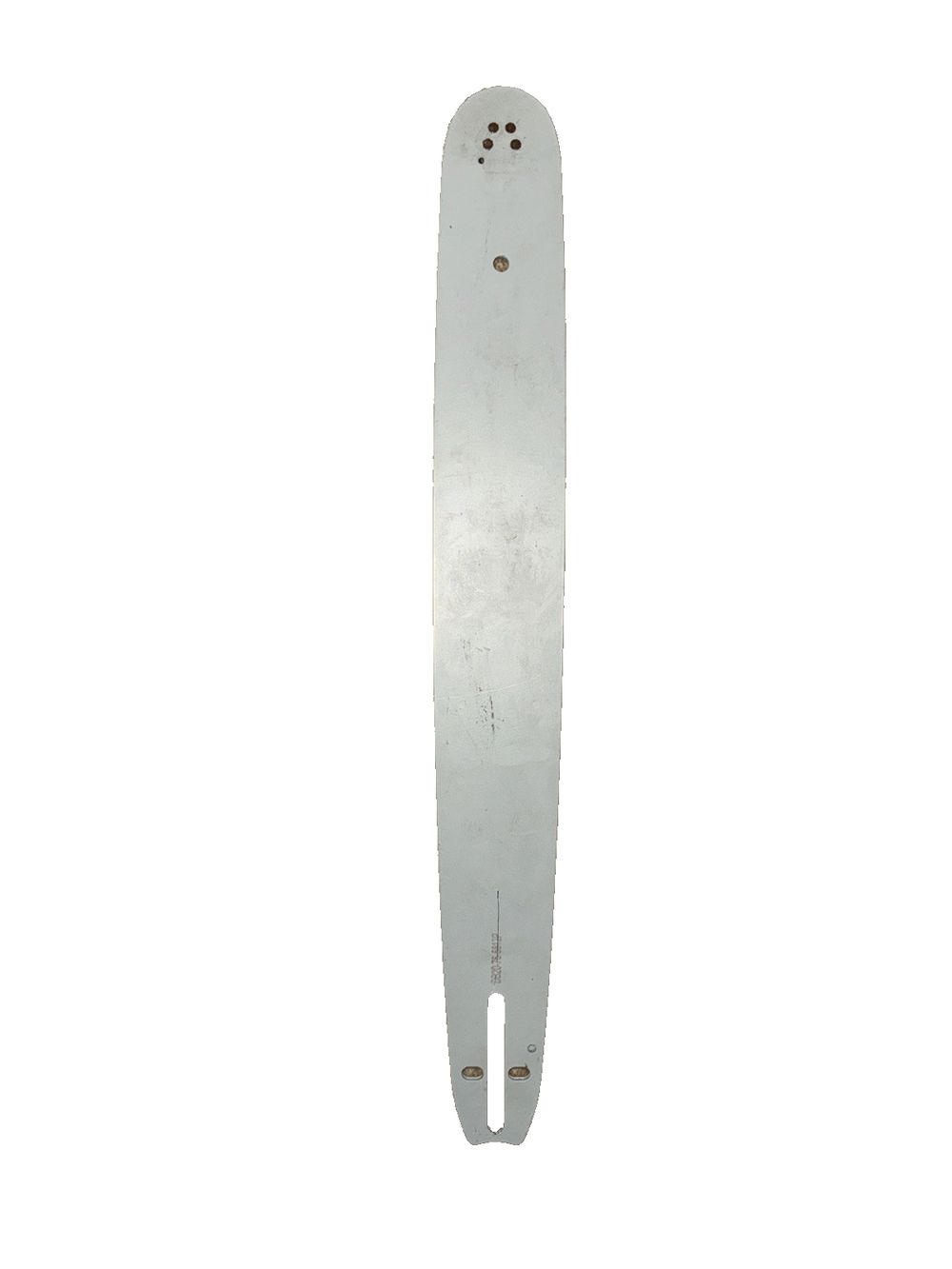 20" Chainsaw Guide Bar DB20-76 5812P, Unbranded – a white metal blade with a hole in the middle