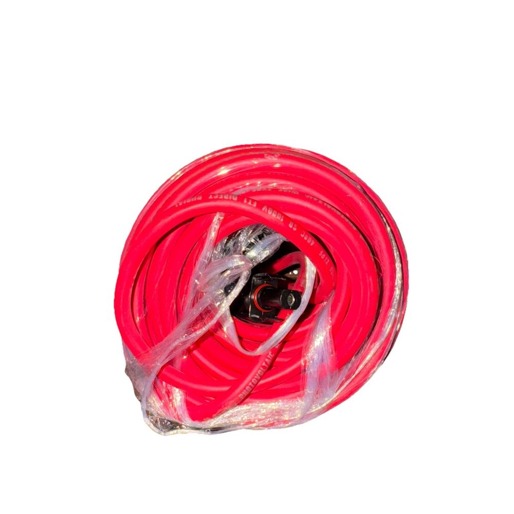 10 GA PV \ 600V Red RPVU90 Solar WIRE Spool, Unbranded – a red hose with a white background
