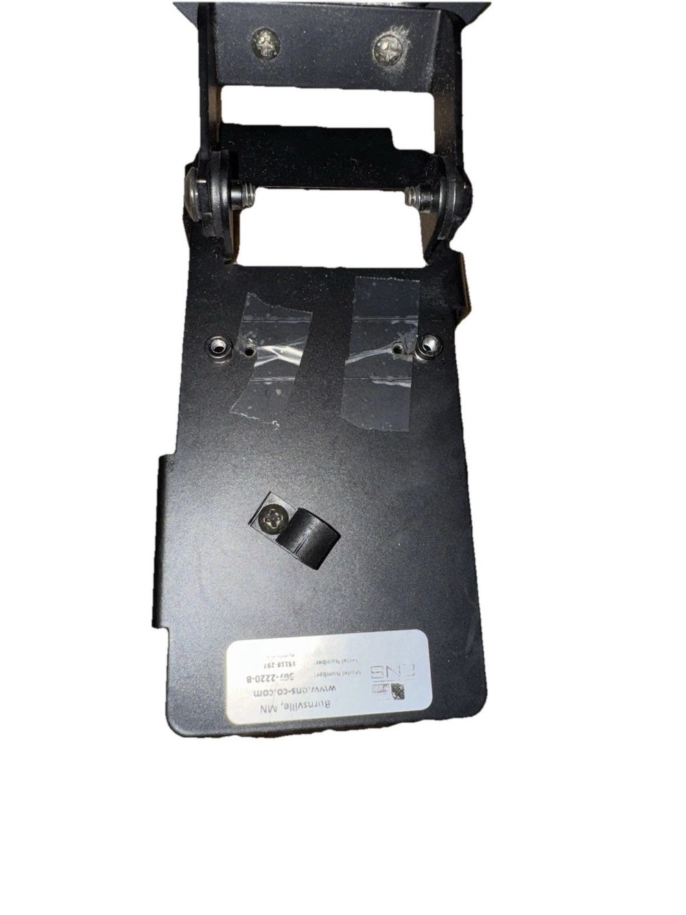 367-2220-B Card Terminal Mount Used, DaveyDooDeals – a black plastic box with a metal latch