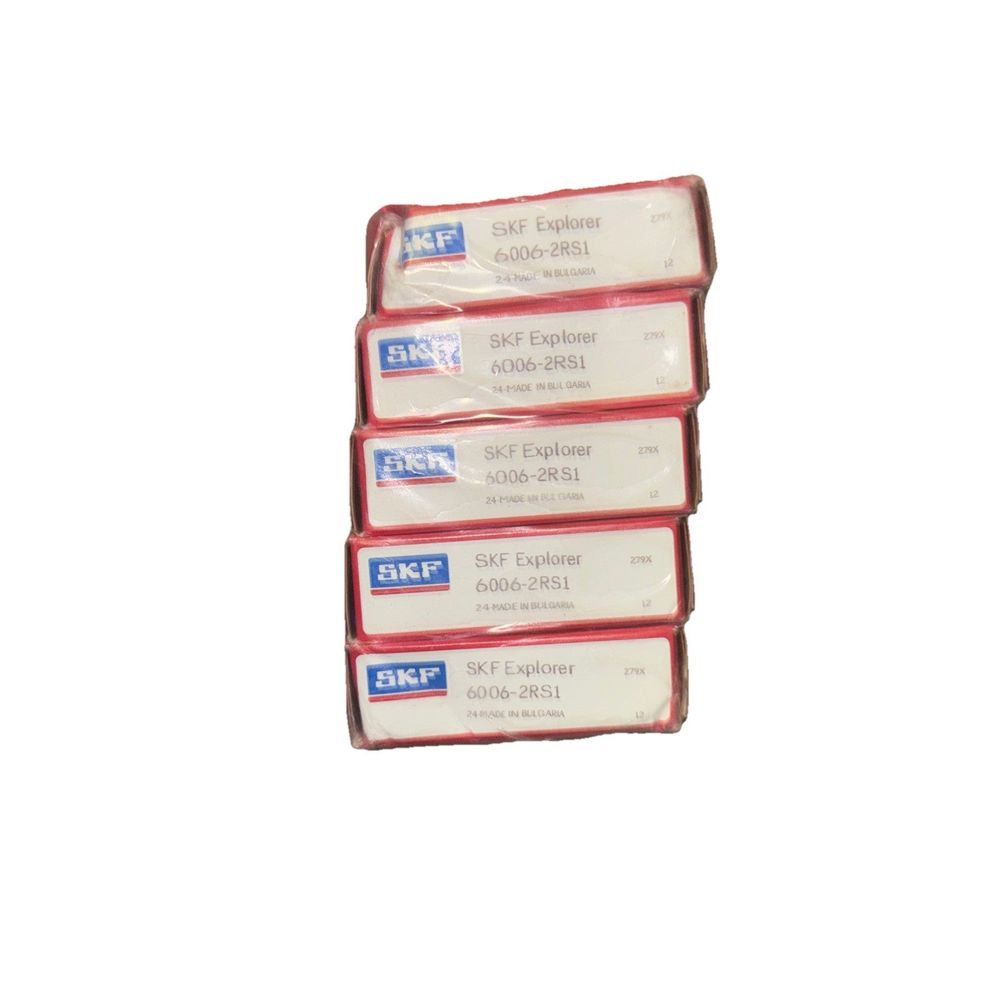 SKF 6006-2RS1 Deep Groove, Single Row, 30 mm Bore, 55 mm OD, Double Seals 5 Pack, DaveyDooDeals – three packs of white and red soaps