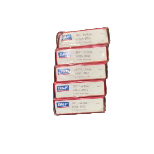 SKF 6006-2RS1 Deep Groove, Single Row, 30 mm Bore, 55 mm OD, Double Seals 5 Pack, DaveyDooDeals – three packs of white and red soaps