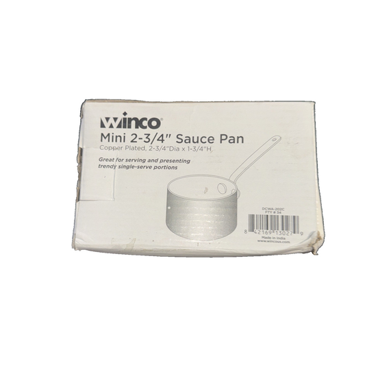 Winco Mini Sauce Pan, 5 oz.- 2-3/4" dia. x 1-3/4"H