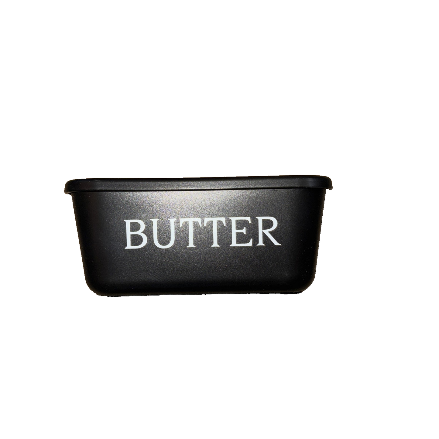 Black Butter Dish With Built in Spreading Knife