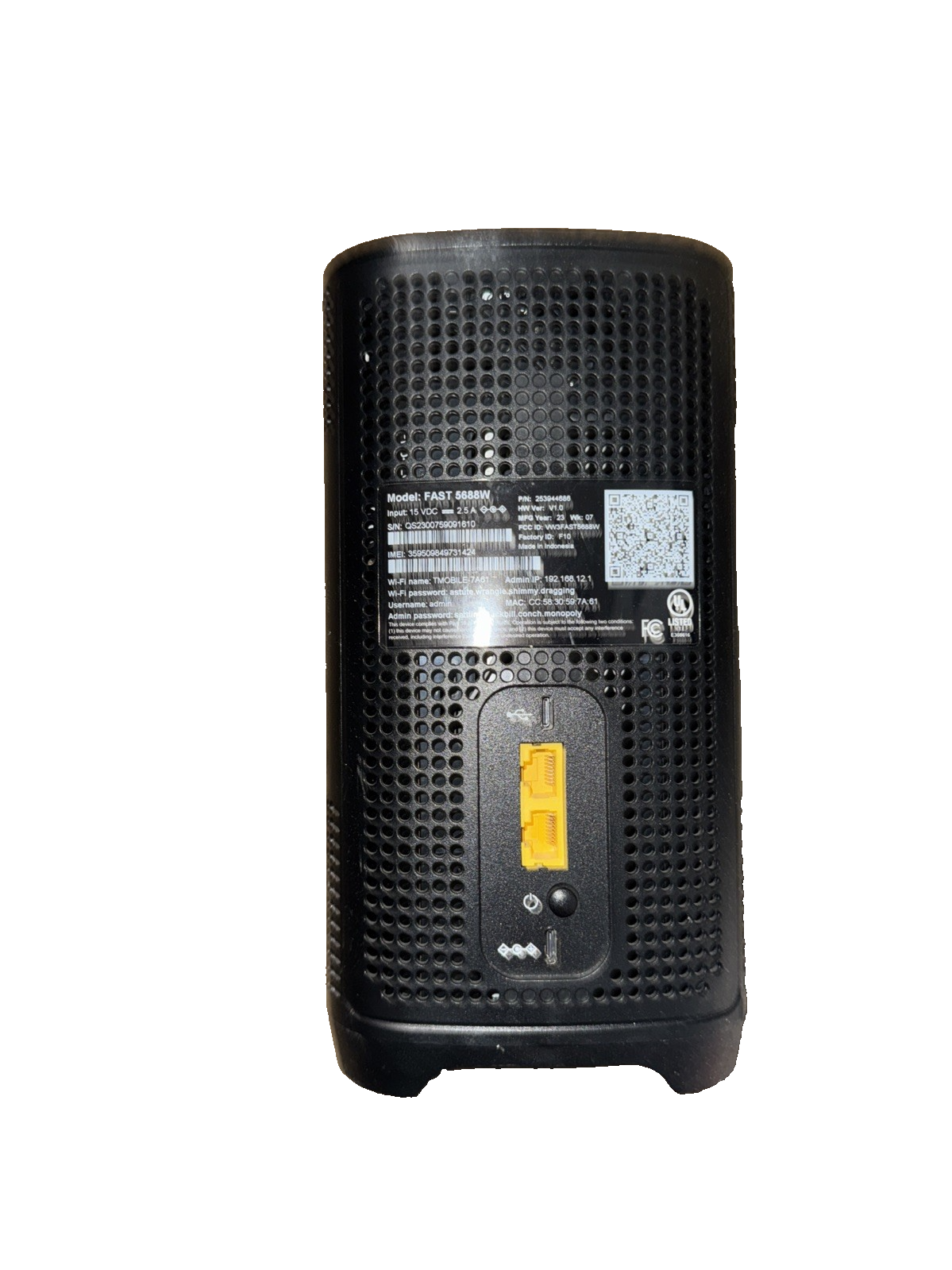 T-Mobile 5G High-Speed Home Internet Wi-Fi Gateway(Sourced from liquidation lot)