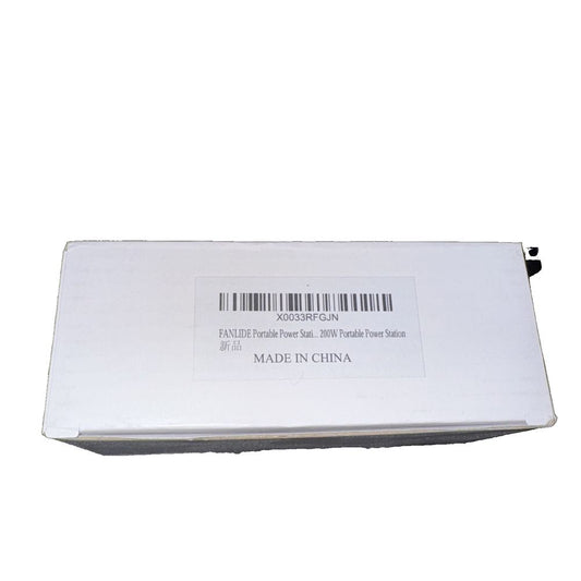 Portable Power Station Charger Adaoter, Fanlide 15V 2.5 A Power Supply – a white box with a barcode on it