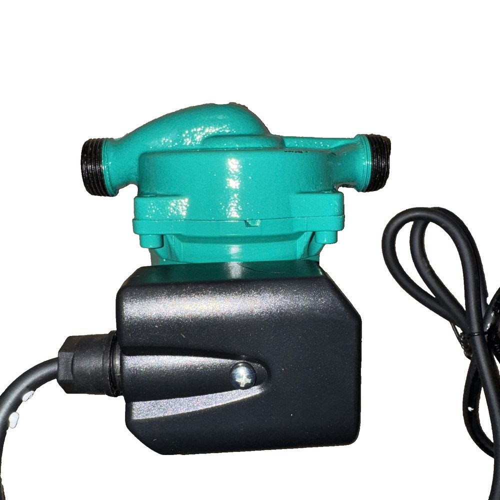 KOLERFLO 115V Water Recirculating Pump 3/4 Inch Circulating Water Pump for Water, DaveyDooDeals – a green water pump with a black hose