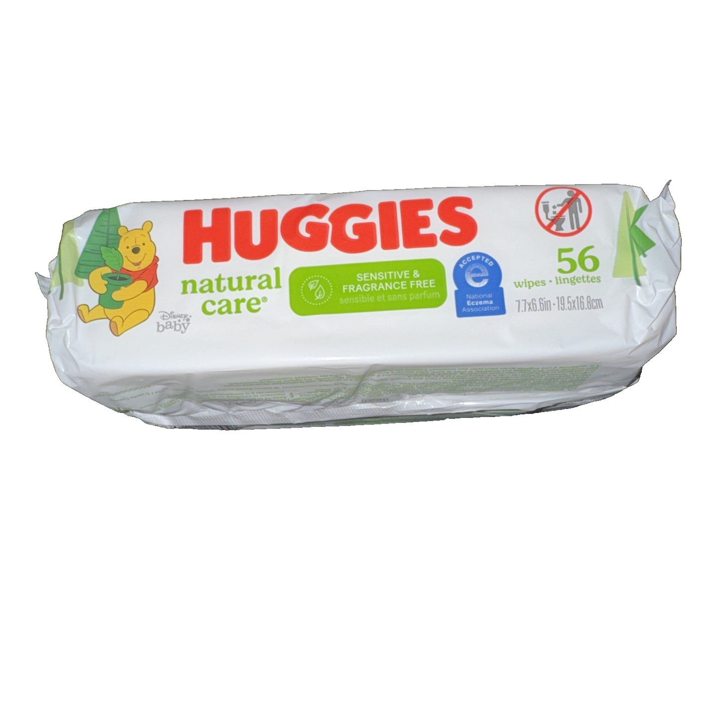 Natural Care Sensitive Baby Wipes, Unscented, Flip Top Pack