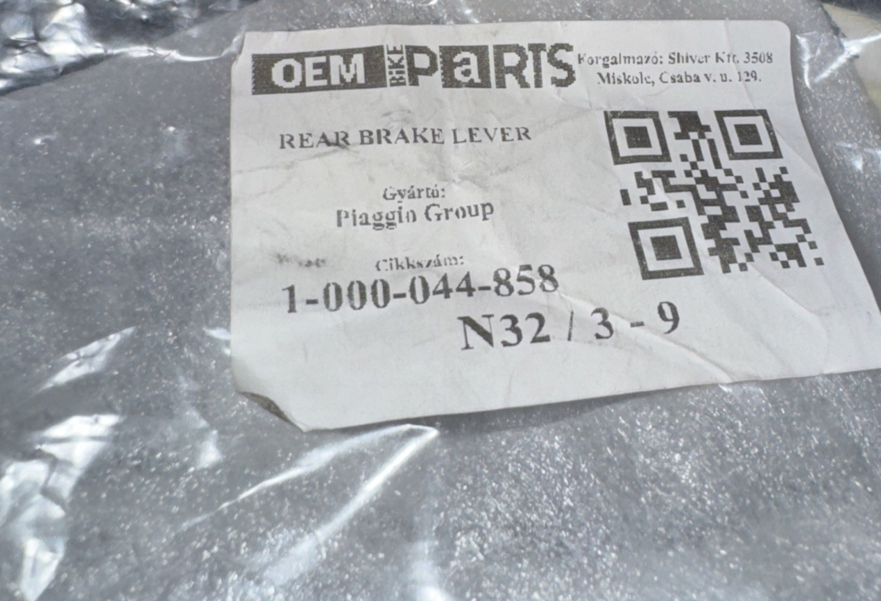 Aprilia Rear Brake Pedal -#895224