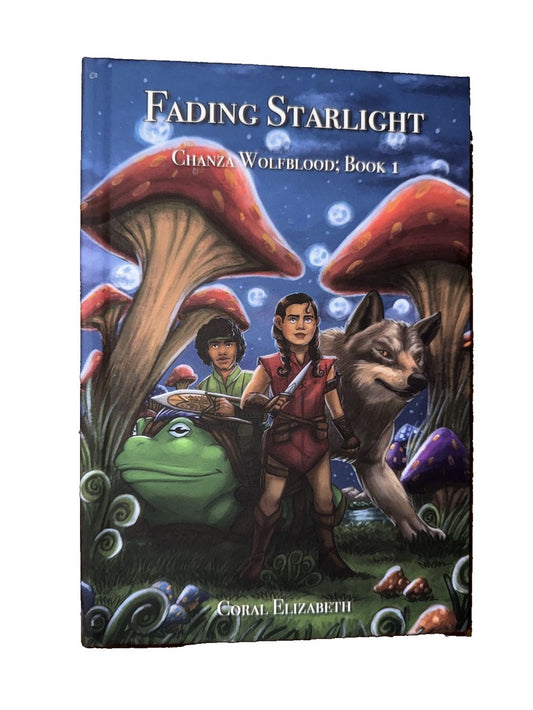 Fading Starlight, Chanza Wolfblood: Book One, DaveyDooDeals – the cover of the book fang starlight