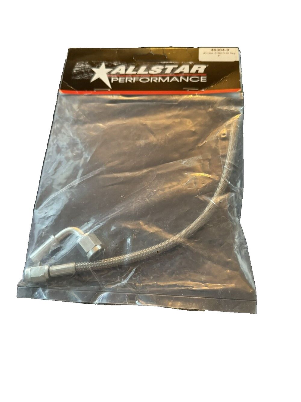 Allstar Performance ALL46304-9 9" 3 Braided Line -3 Straight--3 90 Degree Tube – a bag of spark spark spark spark spark spark spark spark s…