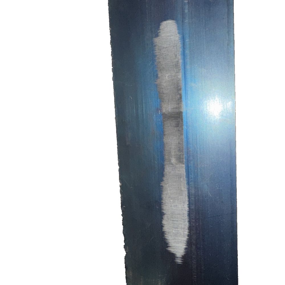 PT144BR Marshalltown 14 X 4 BS Pool Trowel-Resilient Hdl, DaveyDooDeals – a painting of a blue and white stripe