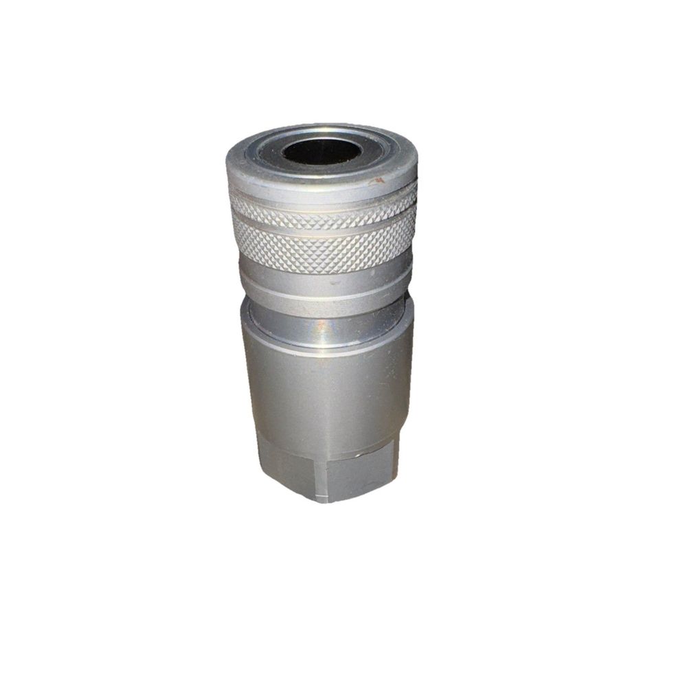 (FF-HPG-08-08C1-NPT) high pressure flat face coupling female, DaveyDooDeals – a silver metal pipe fitting