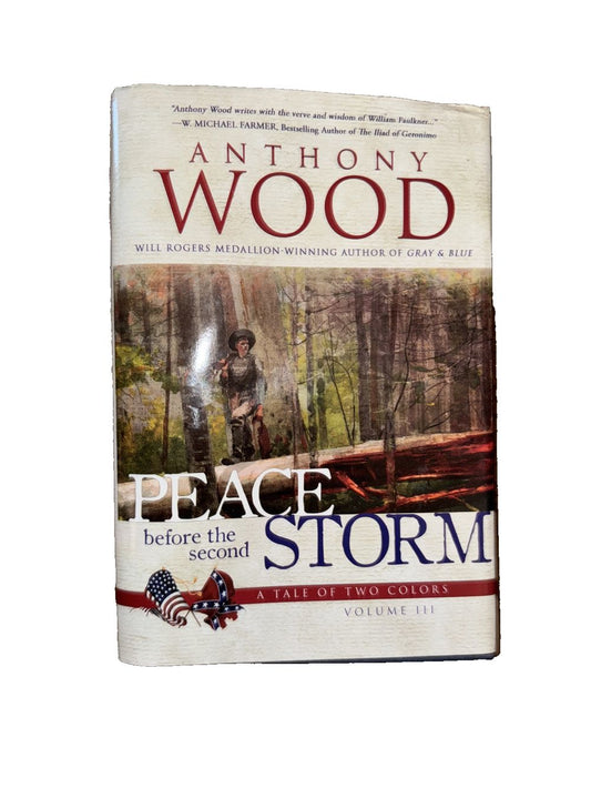 Peace Before the Second Storm: A Story of the Civil War, DaveyDooDeals – a book cover with a man standing on a log