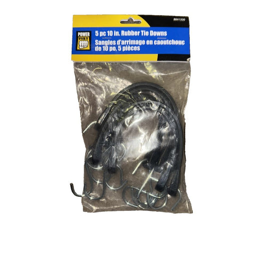 5 pc 10 Inch Rubber Tie Downs Power Fist, PowrFist – a bag of cable wires