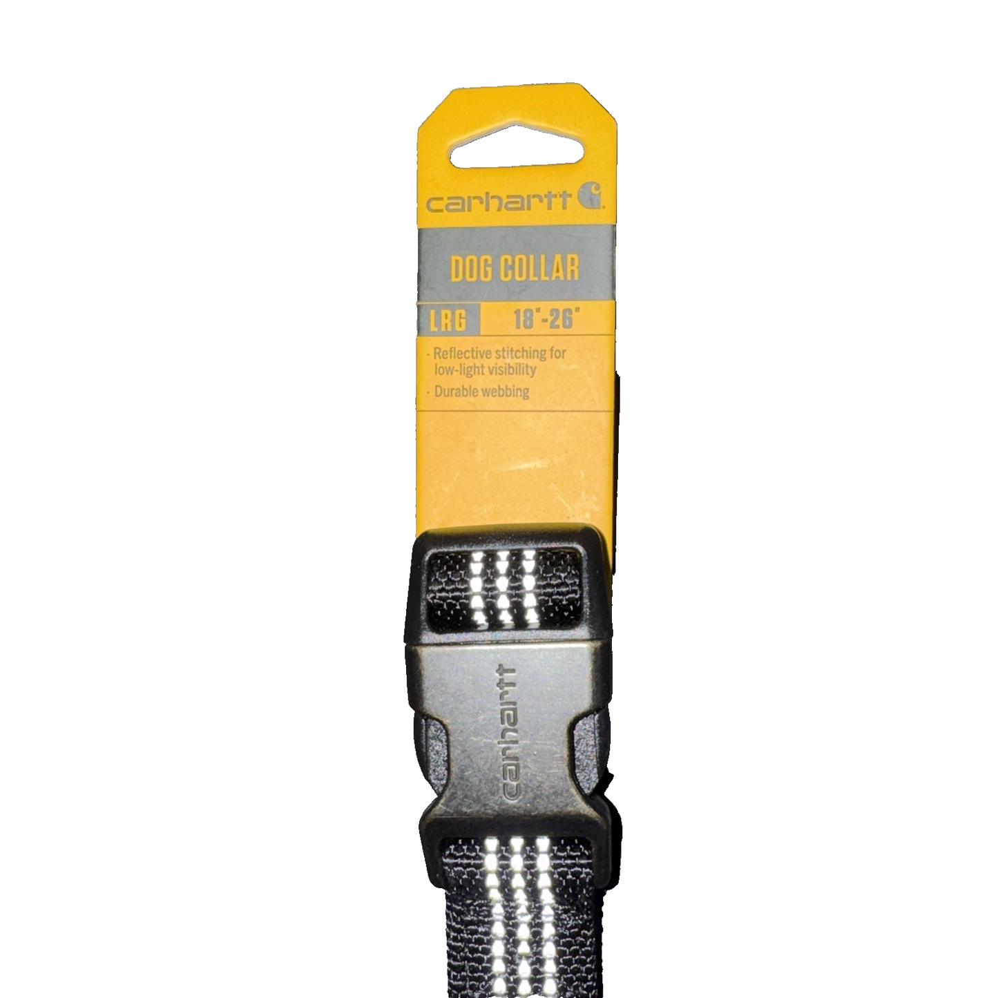 Carhartt Dog Collar Large 18-26" Black Reflective NEW