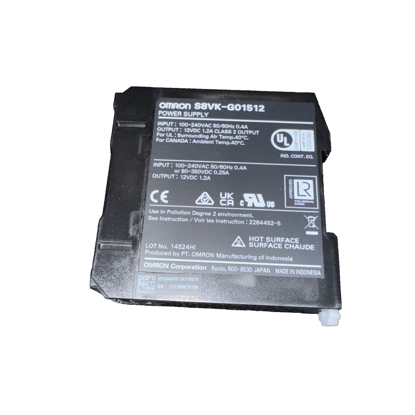 Omron S8VK-G01512 Power Supplies