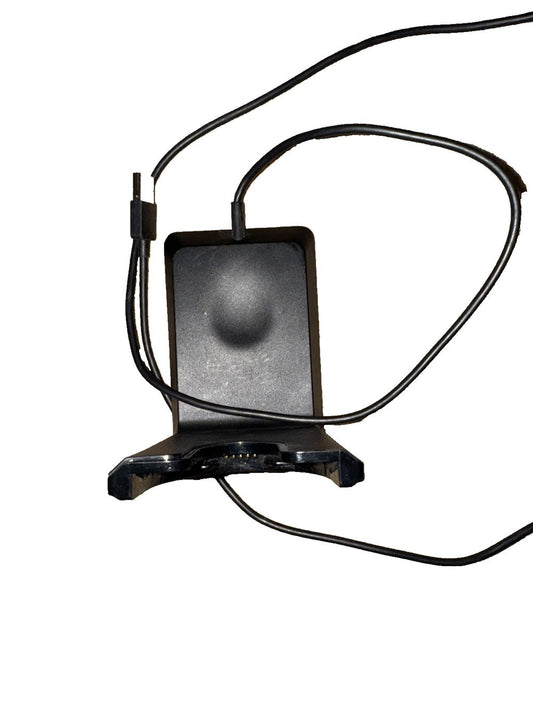 Plantronics 203-79-101 Headset Dock – a black microphone with a cord attached to it
