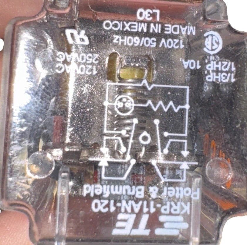 TE Connectivity KRPA-11AN-120 Industrial Relays – a close up of a circuit with a small circuit
