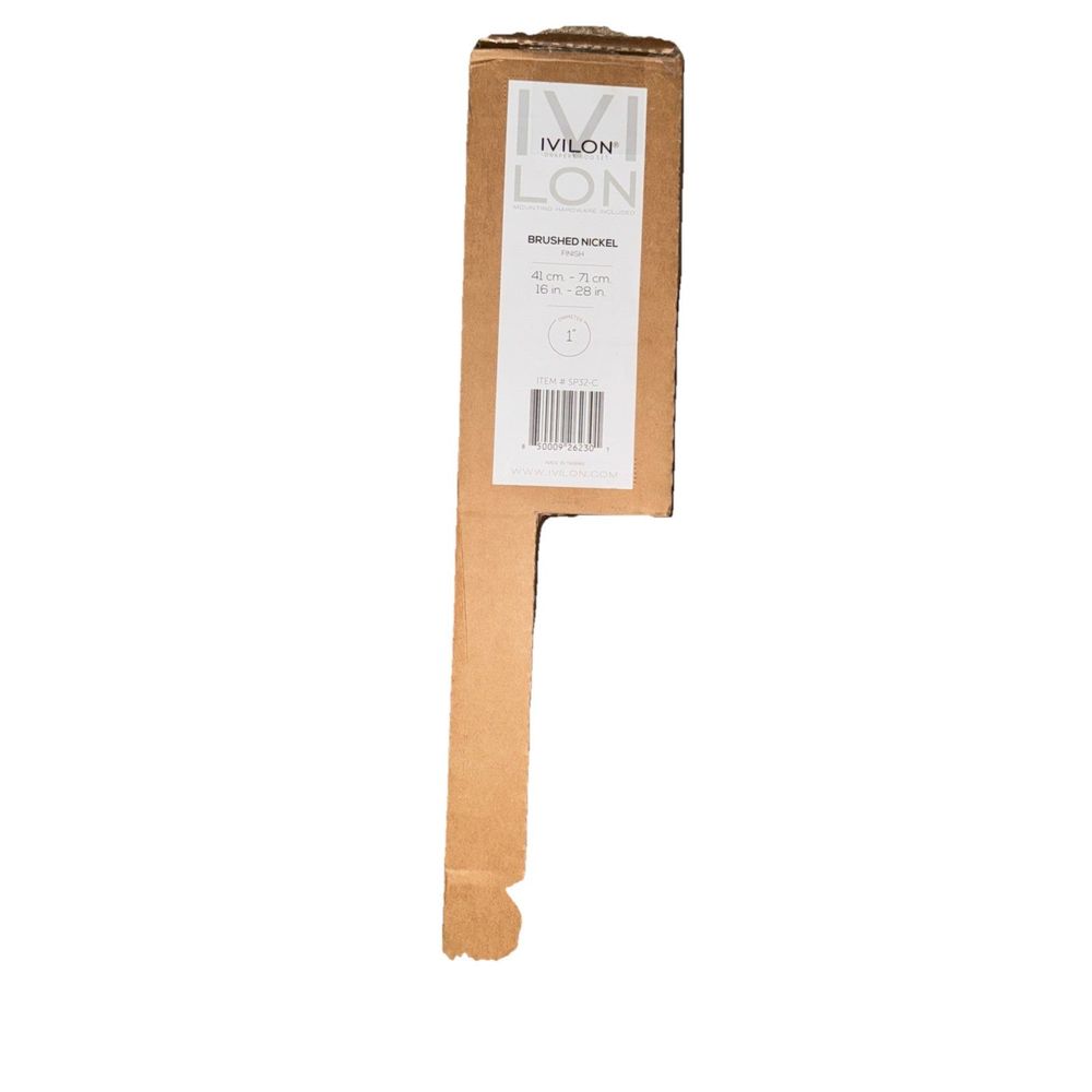 Ivilon Side Window Curtain Rod - Designer Finial Style - 1" Rod - 16-28", DaveyDooDeals – a cardboard box with a white label on it