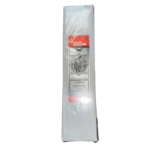 Nicholson Crescent 8' 4-in-1 Hand Rasp and File - 18924NNN, Multi, One Size – a white plastic bag with a black and red label