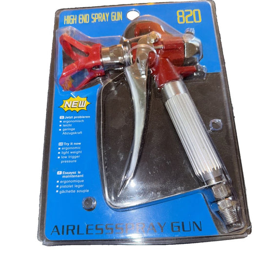 AirlessSpray Gun 820, Unbranded – a small air gun with a red handle