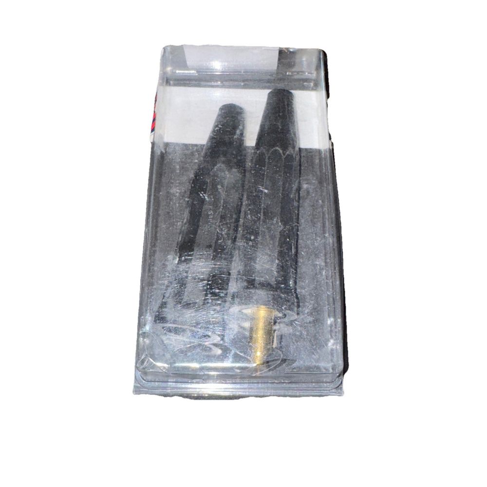 US Forge Welding Black Cable Connectors No.4 Thru No.1/0, DaveyDooDeals – a glass container with a black substance inside