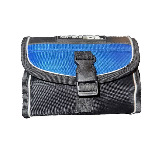 Nintendo DS Carry Case, Unbranded – a blue and black belt bag with a metal buckle