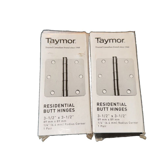 3-1/2" x 3-1/2" 1/4" Radius Hinge Matte Black-2/Pack 2 Boxes, Unbranded – 2 x taylor taylor taylor taylor taylor taylor taylor taylor taylo…