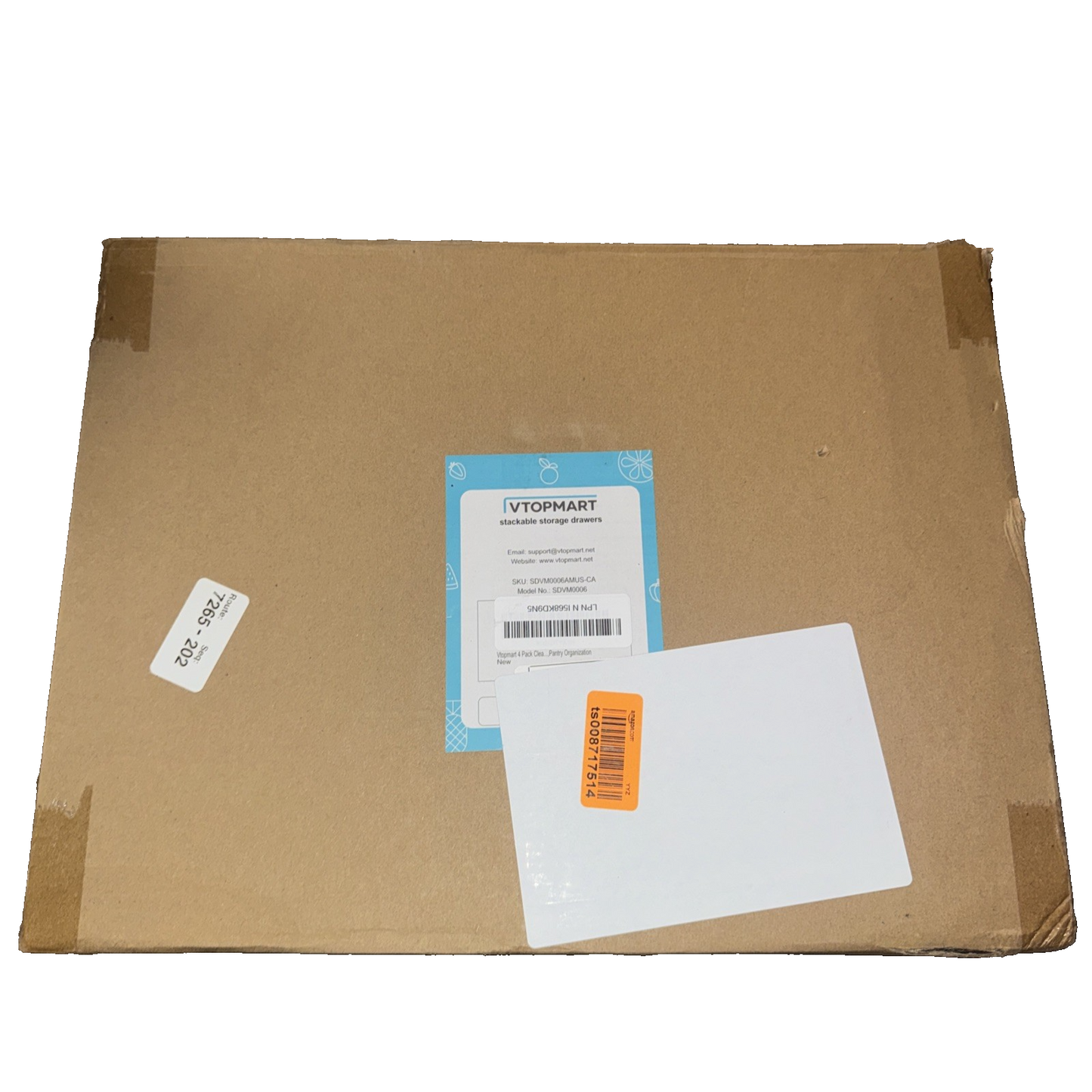 4 Pack Clear Stackable Storage Drawer SDVM0006