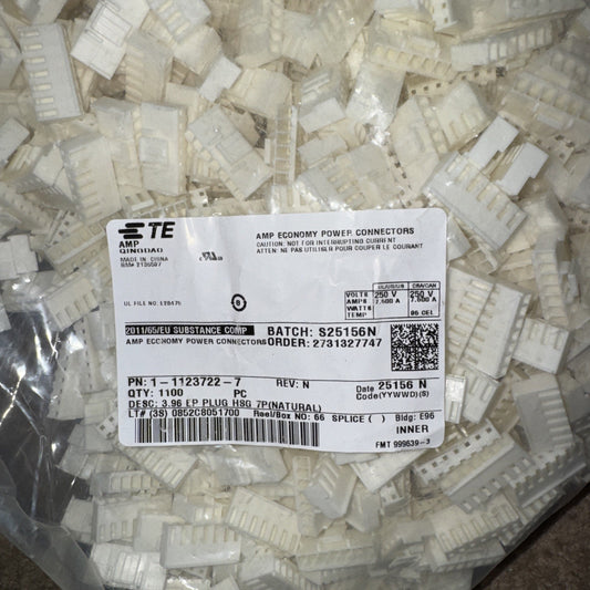 1-1123722-7 Economy Power Standard Rectangular Connector 1100 Pack