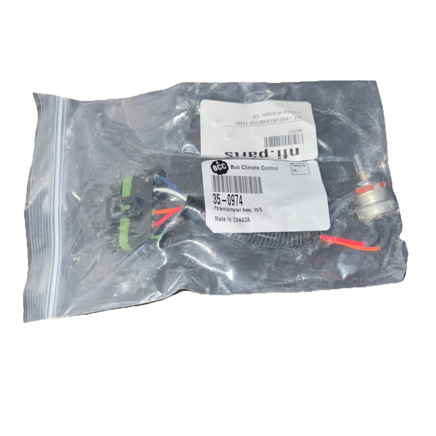 Bus Climate Control P35-0974 Potentiometer ASSY. W/s