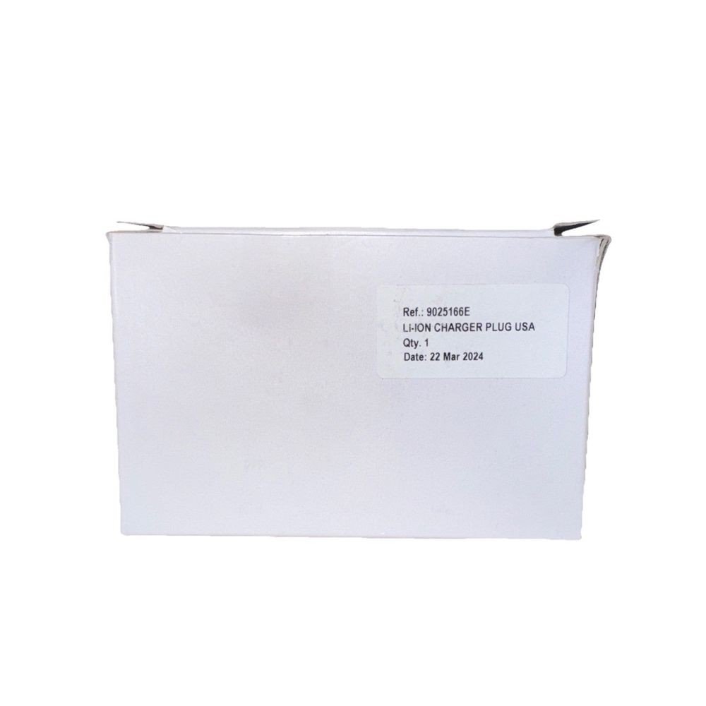 Lithium-ion Charger - Charge Rechargeable Lithium ion Battery's 9025166E, Unbranded – a white box with a label on it