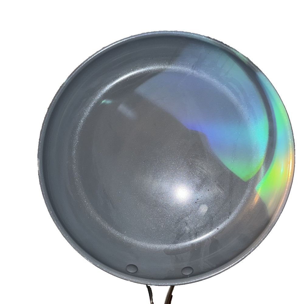 Green Pan Non stick Non Toxic Frying Pan Light Blue 12.5" x 12.5", GreenPan – a fry pan with a rainbow colored handle