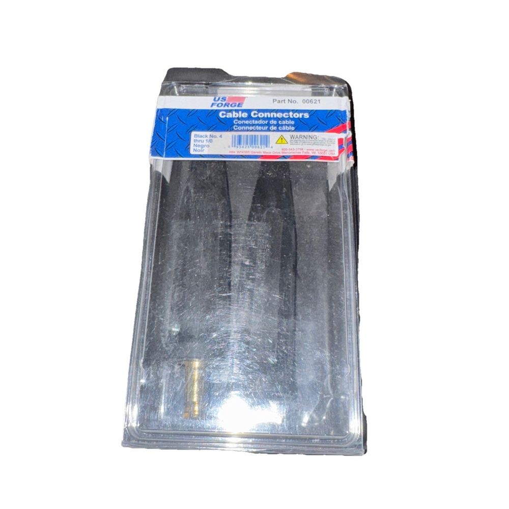 US Forge Welding Black Cable Connectors No.4 Thru No.1/0, DaveyDooDeals – a plastic container with a plastic lid