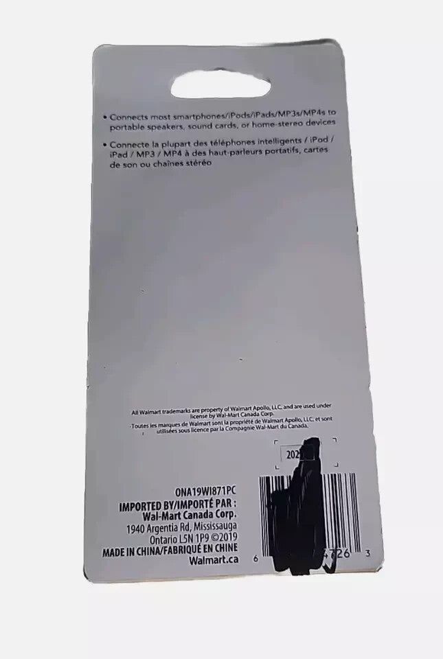 ONN Premium AUX Cable - 3ft, Pink - High-Quality Audio Connection – a package of black ink ink for the canon printer