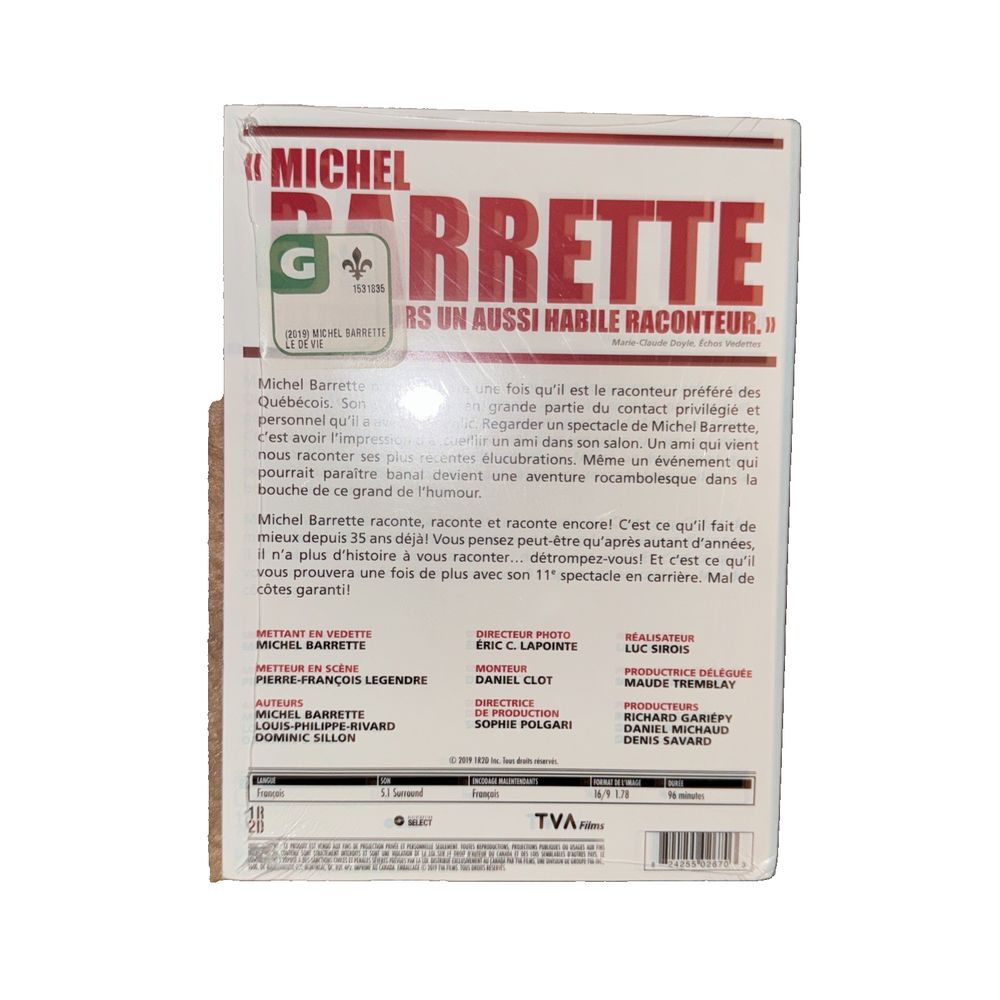 Drole De Vie Michel Barrette, DaveyDooDeals – the label for the label is shown on the back of the package