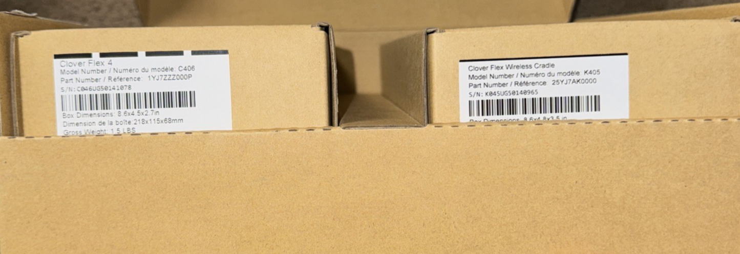 Clover flex 4 Kit (Only Functional in USA) -Sourced From Liquidation Auction