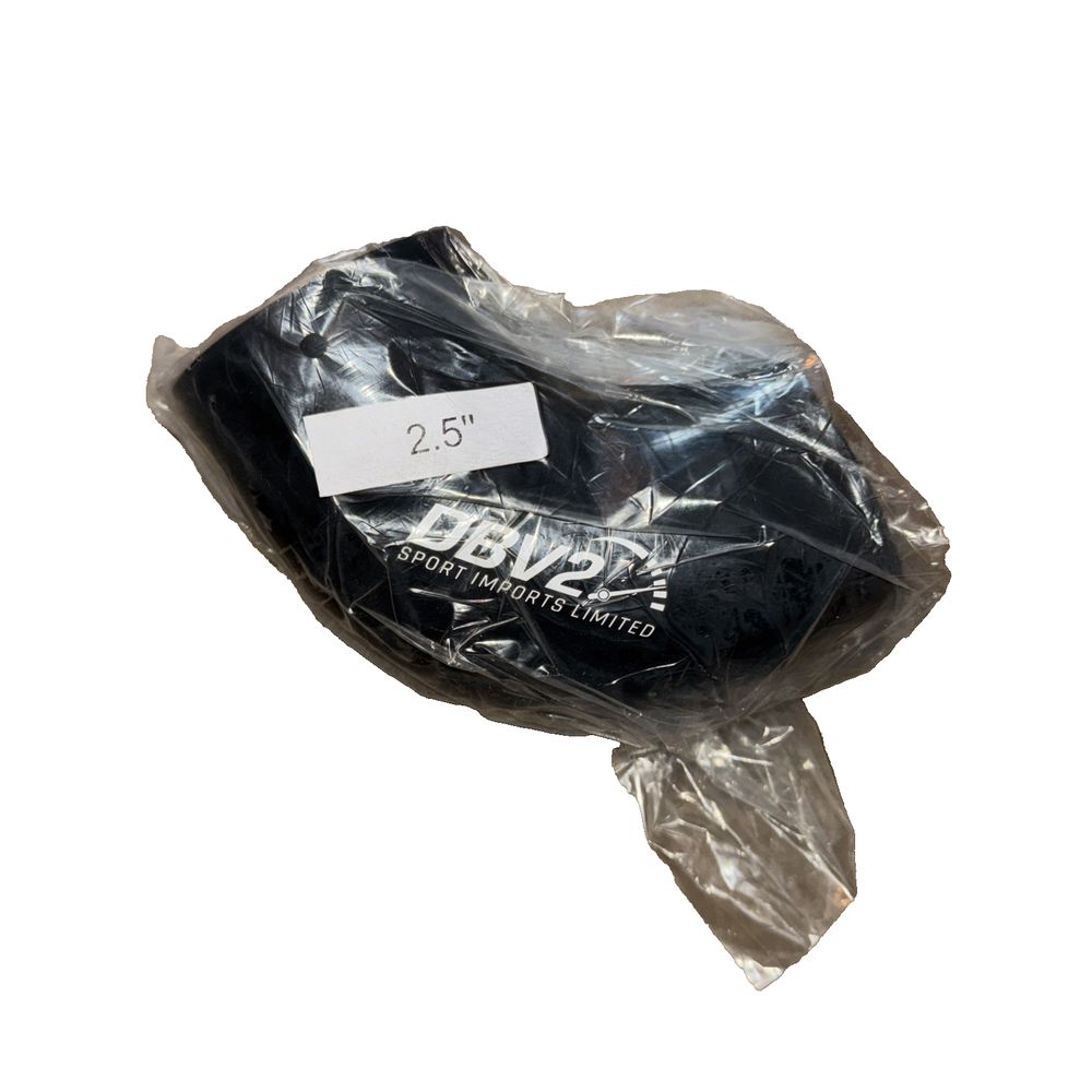 DBV2 Sports Imports Limited 2.5" Sleeve – a black plastic bag with a white label on it