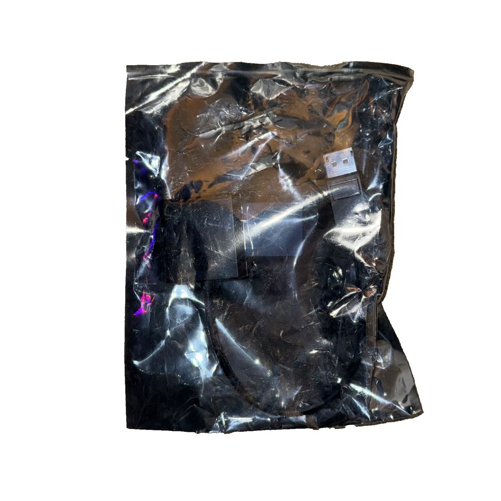 752660-001 HP DisplayPort to DVI Sl Adapter Cable – a black plastic bag with a purple and purple design