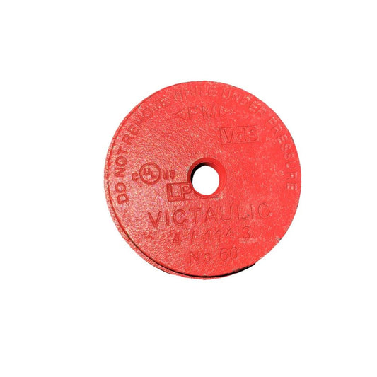 #60-VICTAULIC-4"/114,3MM-CAP – a red rubber disc with the words ' i love you '