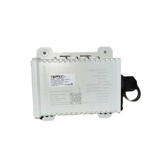 TLW2-12B Hardwired trailer tracker with large internal battery and BLE 5.0, DaveyDooDeals – the power supply switch is shown in this image